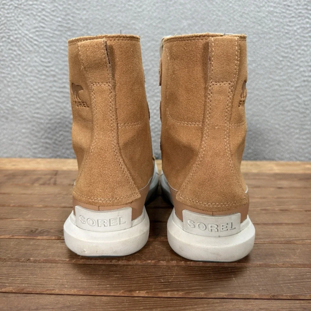 Sorel Boots Womens 7.5 Brown Gray Explorer II‎ Joan Waterproof Boot Outdoors